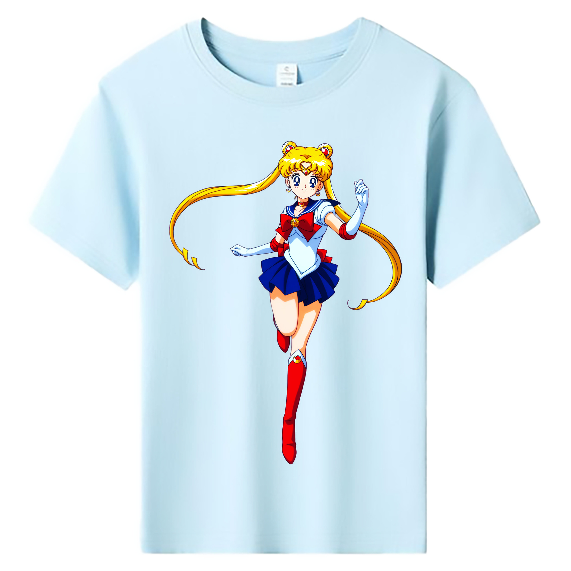（画像用） 美少女戦士セーラームーン 月野 うさぎ つきの うさぎ Sailor Moon Tsukino Usagi 綿100％キッズTシャツ（フロントプリント）